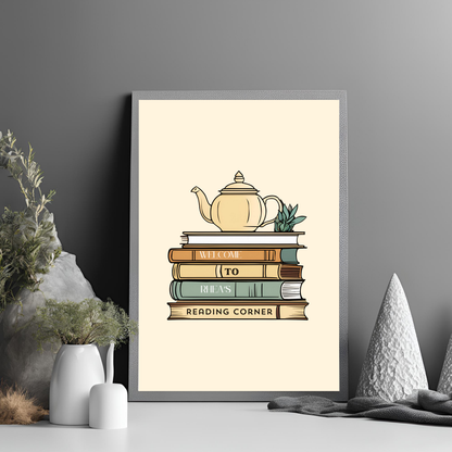 Book Lovers Customisable Print Digital Download - Online Template