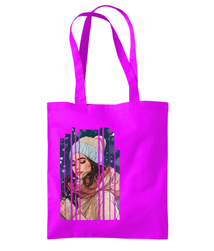 Desi Girl Winter Shoulder Tote Bag
