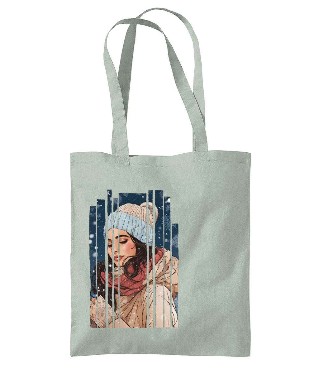 Desi Girl Winter Shoulder Tote Bag