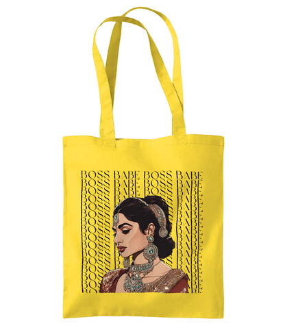 South Asian Art - Boss Babe Tote Bag