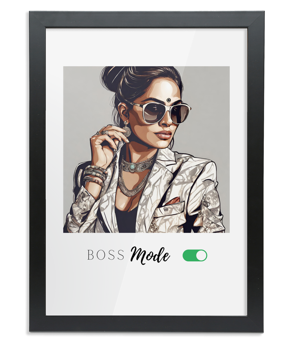 Digital Art - Boss Mode A2 Framed Print