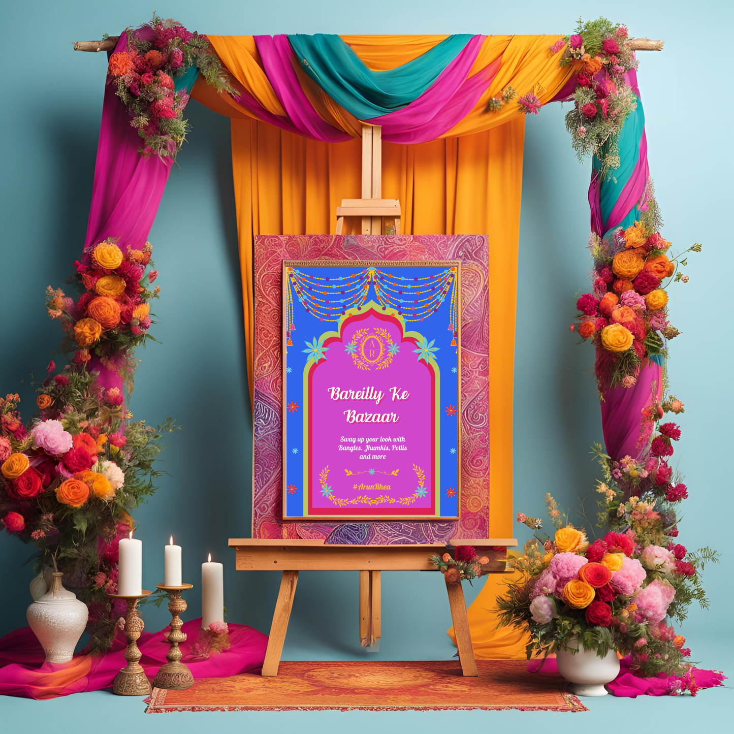 Bareilly Ke Bazaar Entrance Signage - Digital Template