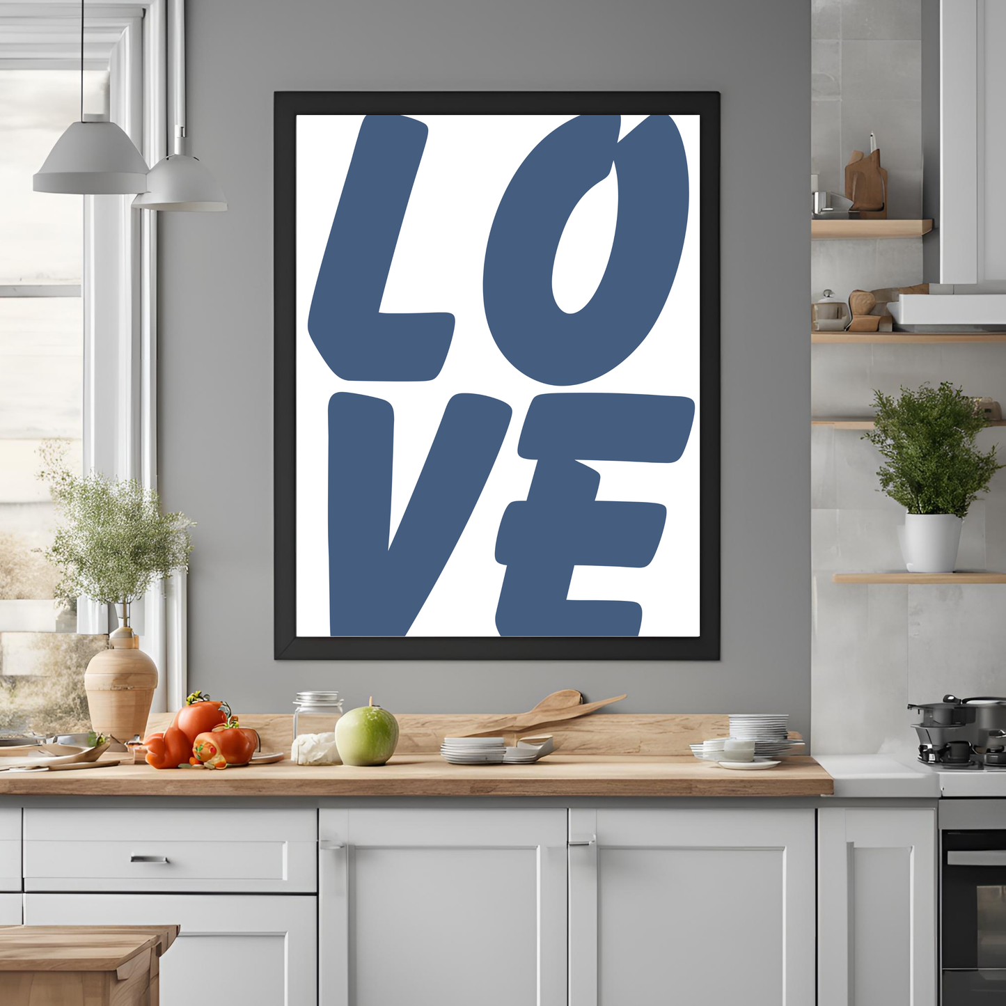 Love Print White Wall Art Digital Download