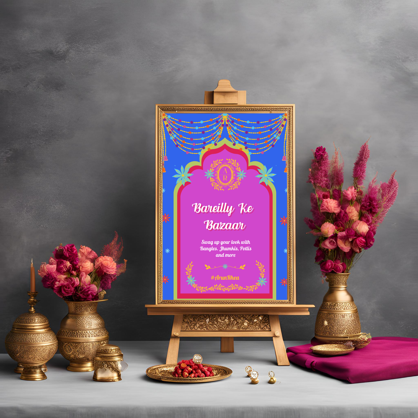 Bareilly Ke Bazaar Entrance Signage - Digital Template