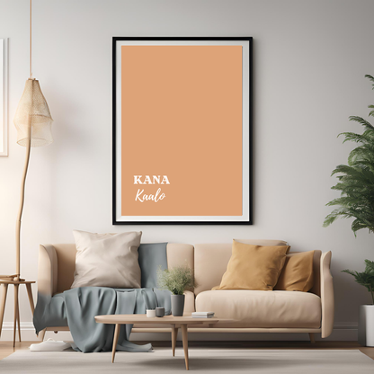 Kana Kaalo Framed A4 Print - Portrait/Black