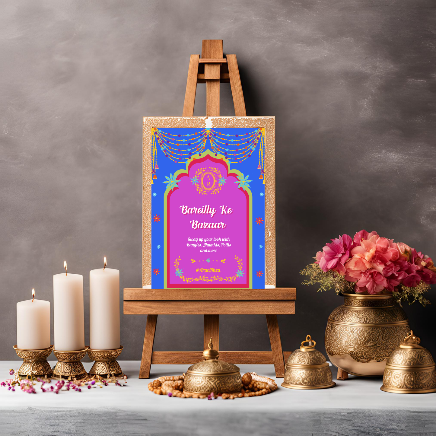 Bareilly Ke Bazaar Entrance Signage - Digital Template