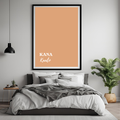 Kana Kaalo Framed A4 Print - Portrait/Black