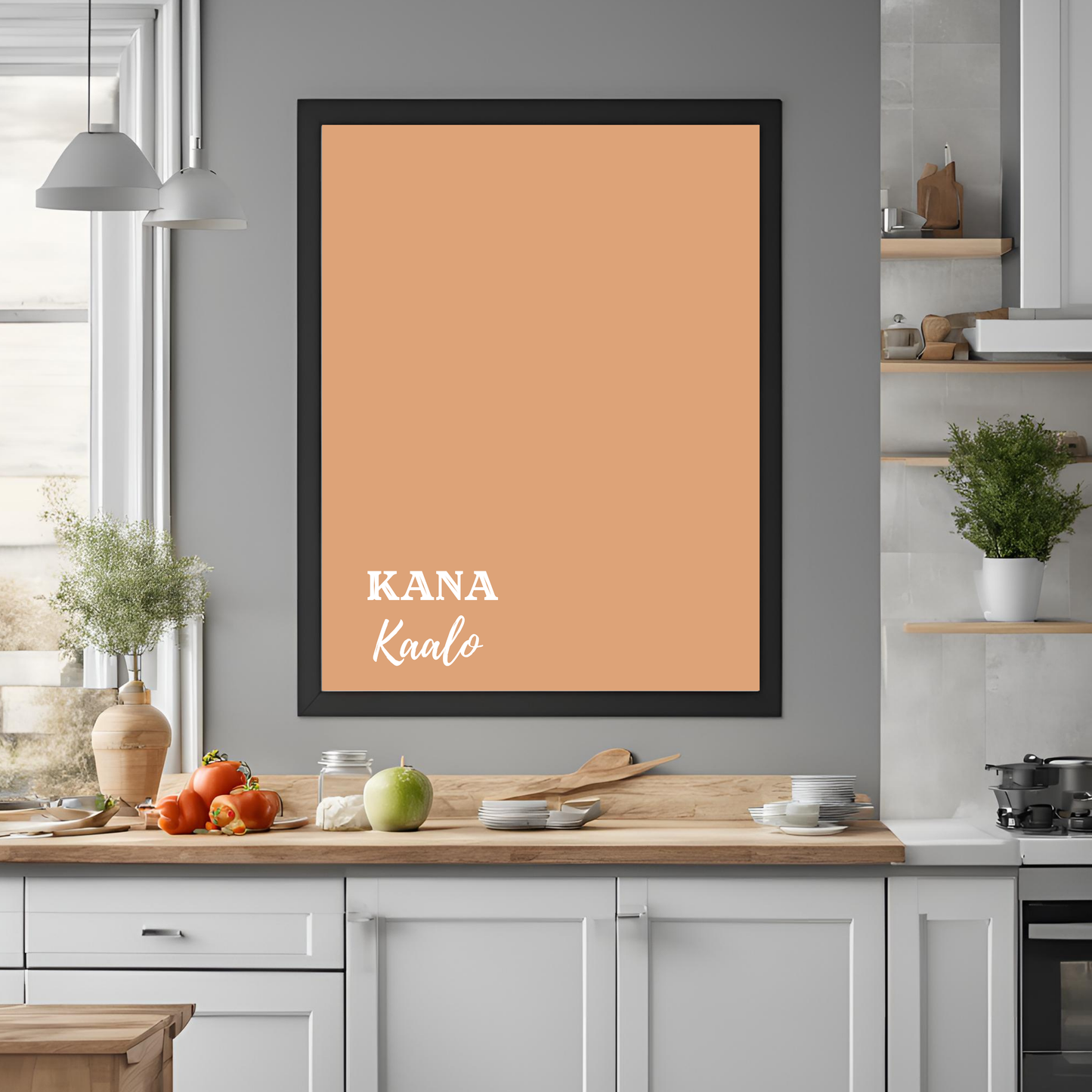 Kana Kaalo Framed A4 Print - Portrait/Black