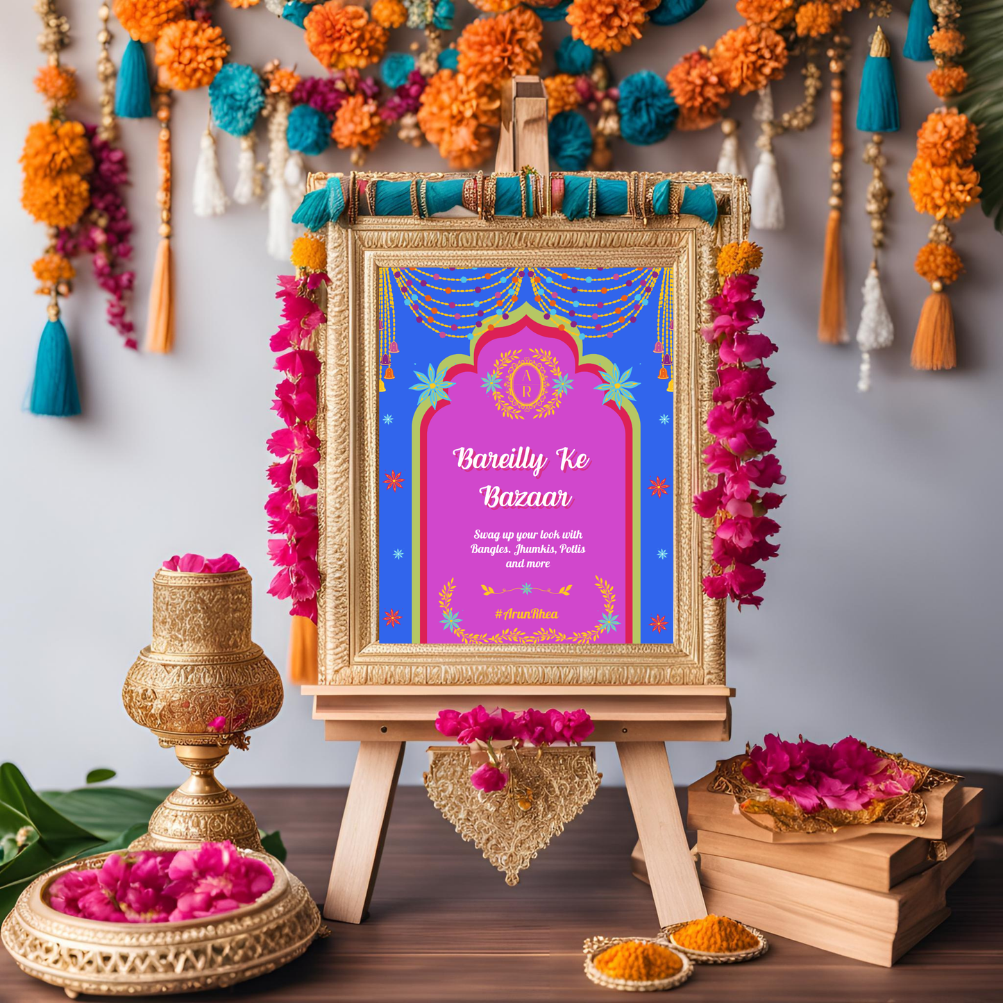 Bareilly Ke Bazaar Entrance Signage - Digital Template