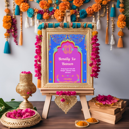 Bareilly Ke Bazaar Entrance Signage - Digital Template