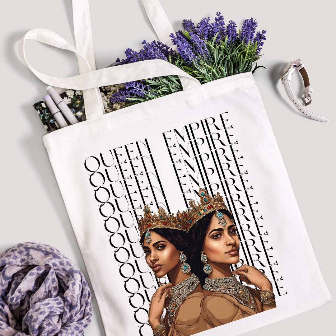 South Asian Art - Queen Empire Tote Bag