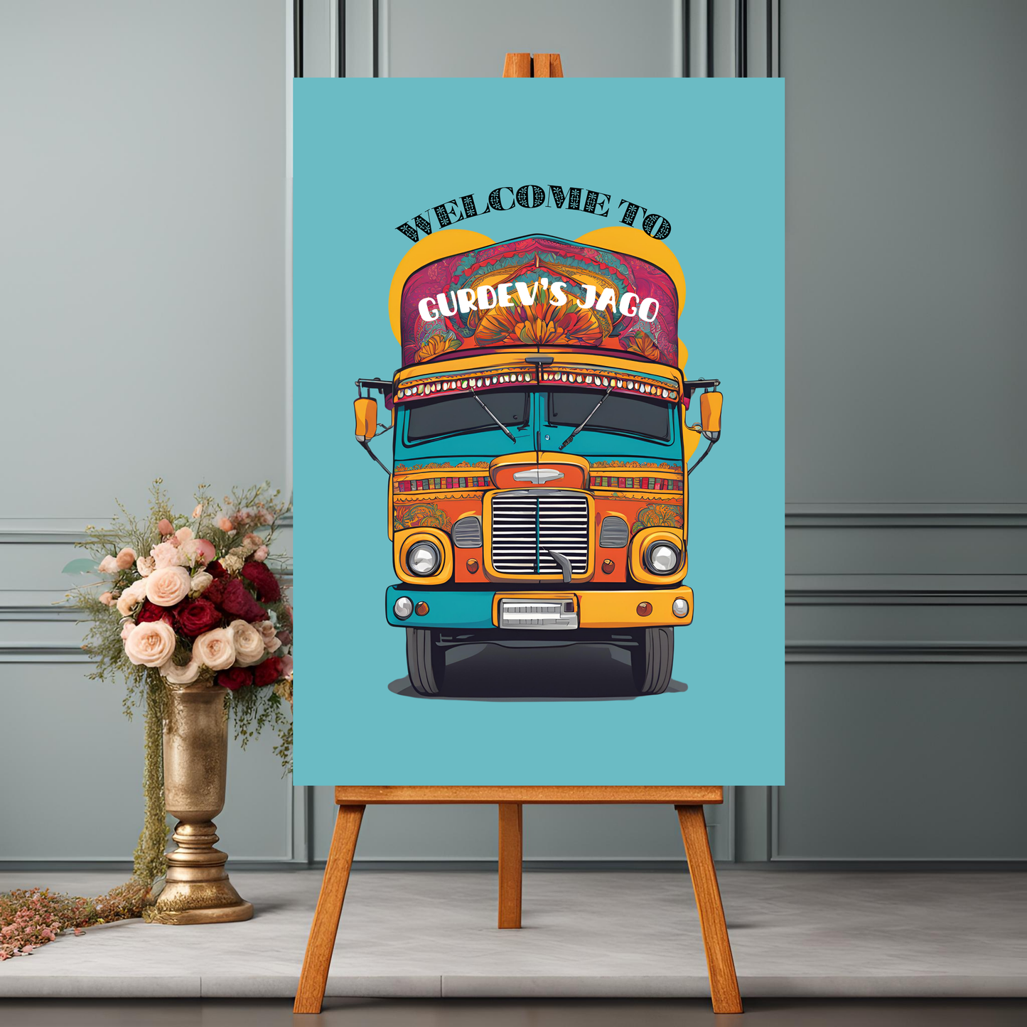 Punjabi Truck Entrance Board Digital Download - Online Template