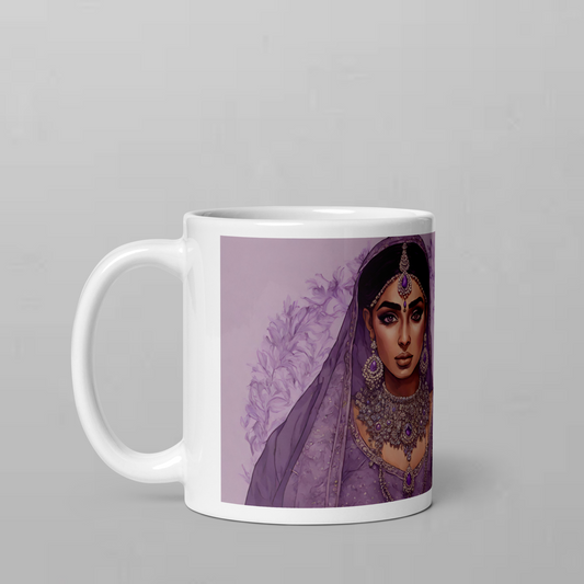 South Asian Art - Lavender Queen Mug