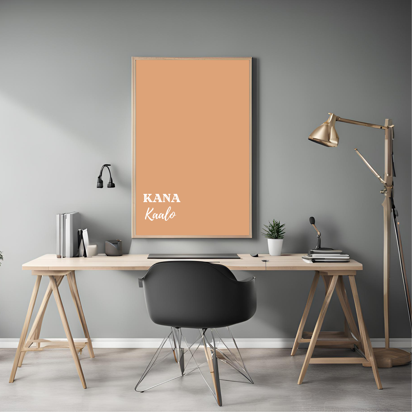 Kana Kaalo Framed A4 Print - Portrait/Black
