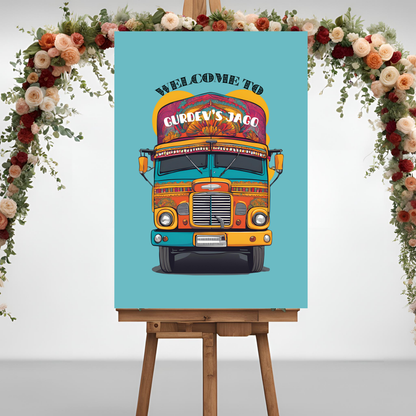 Punjabi Truck Entrance Board Digital Download - Online Template