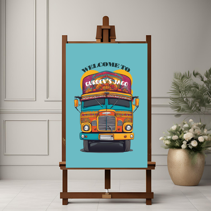 Punjabi Truck Entrance Board Digital Download - Online Template