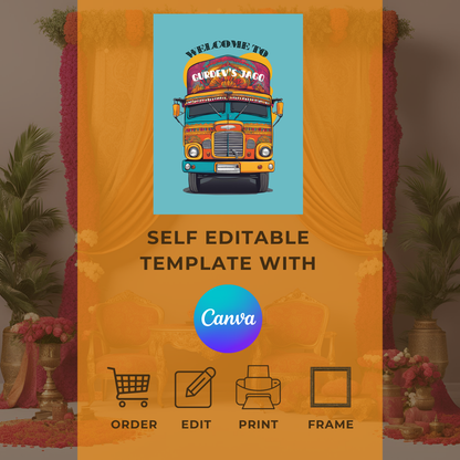 Punjabi Truck Entrance Board Digital Download - Online Template