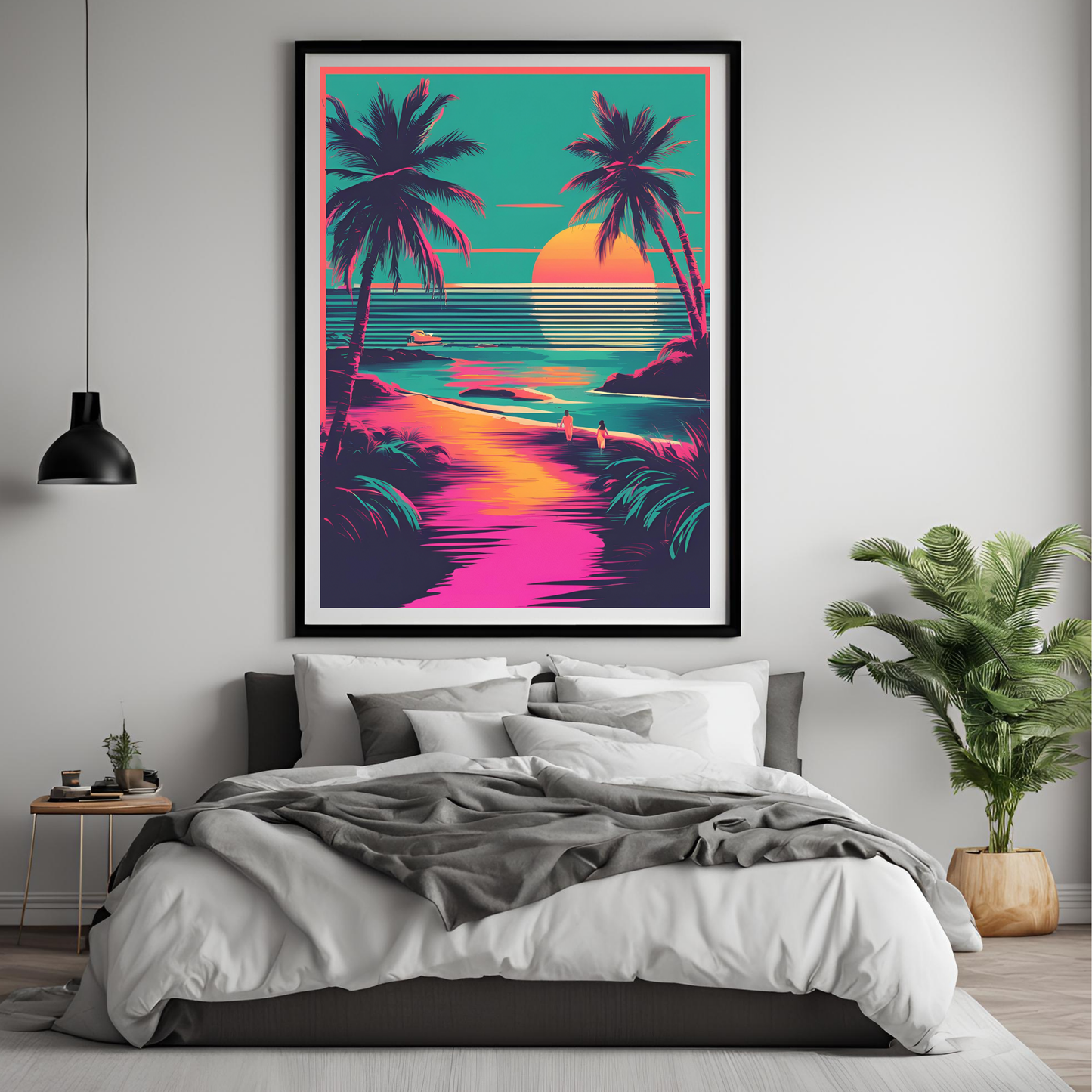 Coastal Gallery Wall - Printable Wall Art Summer Aesthetic Colourful Beach Poster
