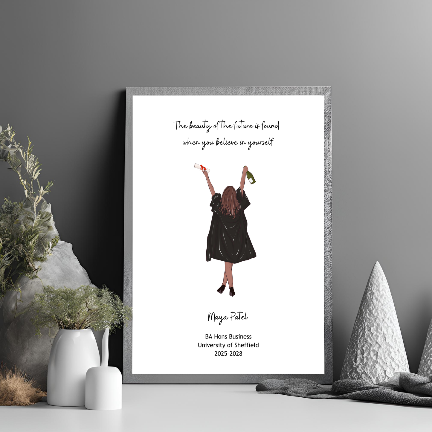 Graduation Customisable Print Digital Download - Online Template