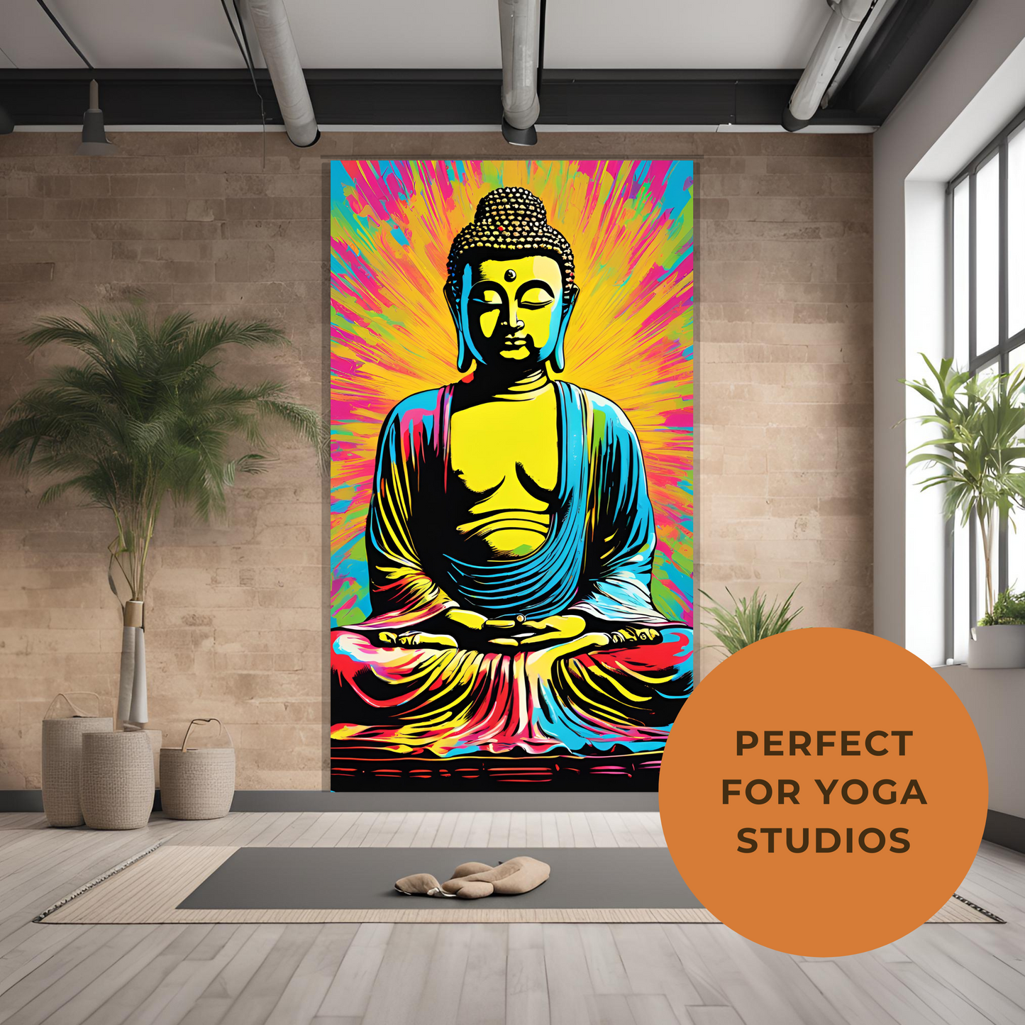 Buddha Neon - Digital Printable Wall Art