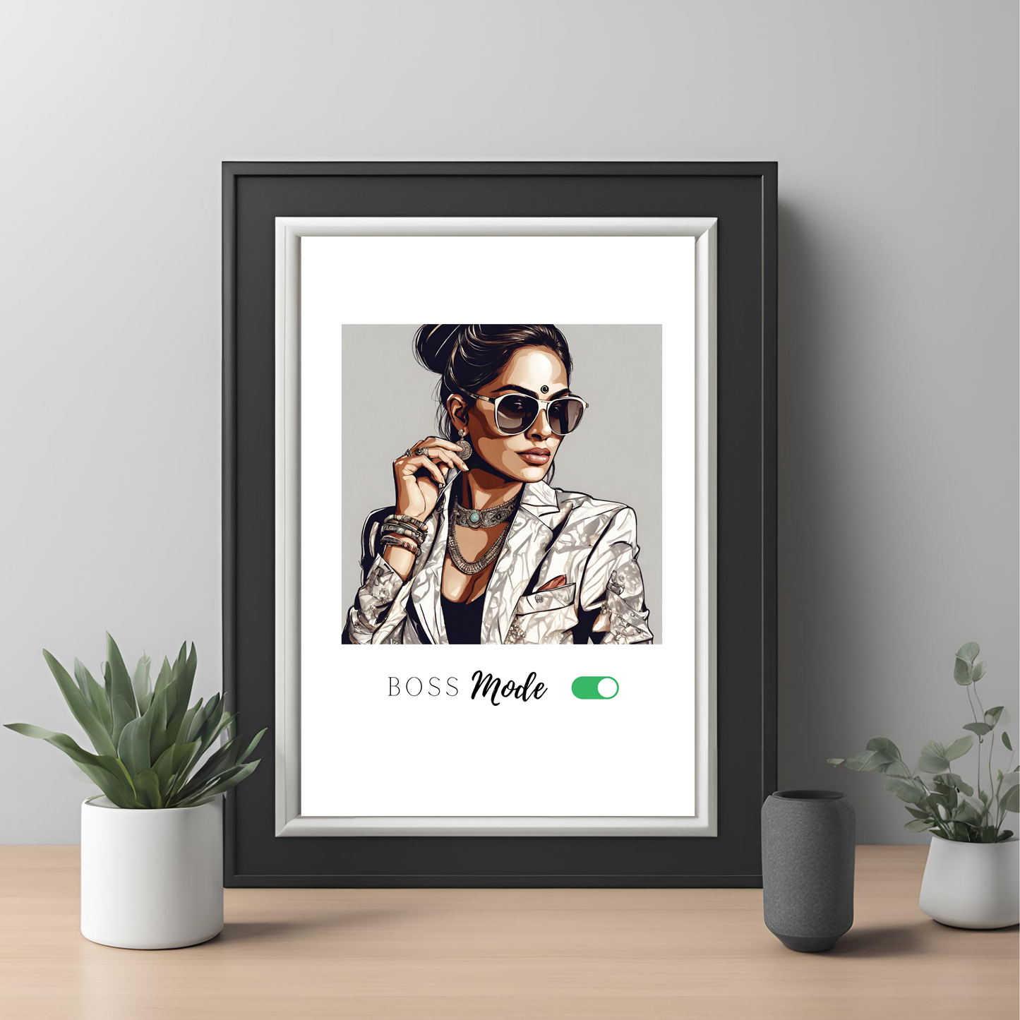 Digital Art - Boss Mode A2 Framed Print