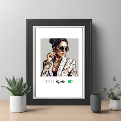 Digital Art - Boss Mode A2 Framed Print