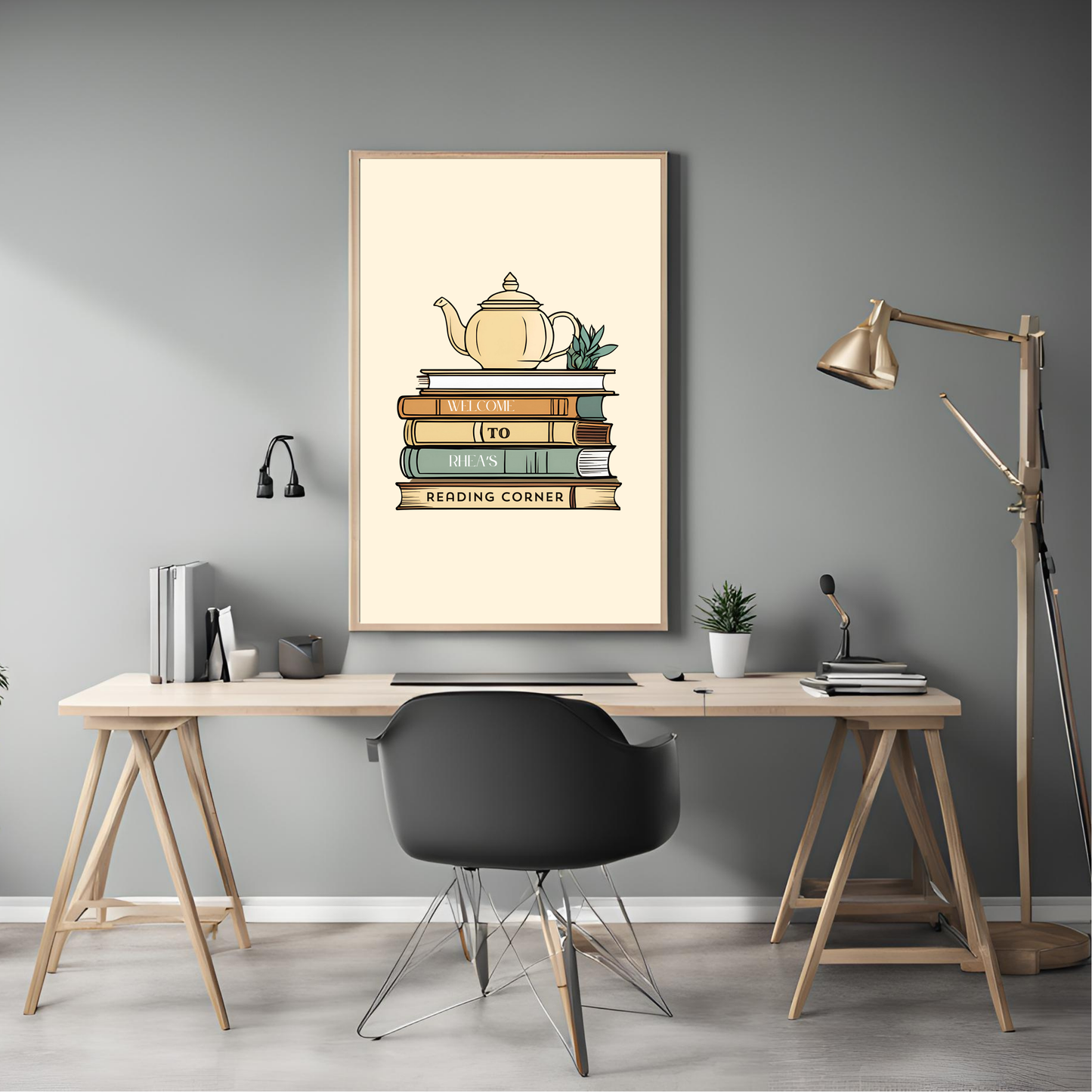 Book Lovers Customisable Print Digital Download - Online Template