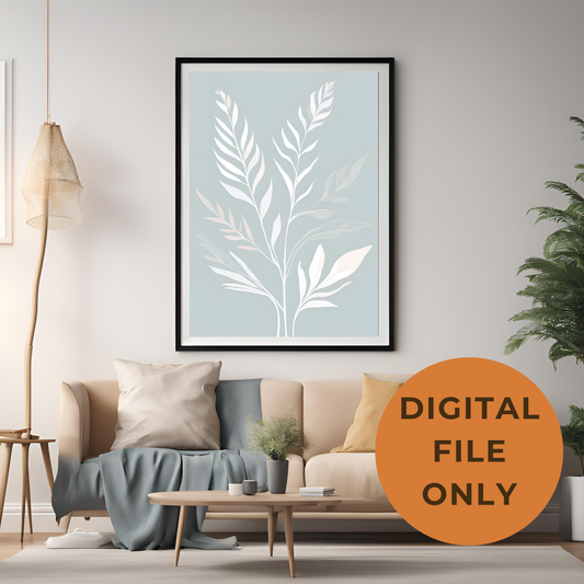 Botanical Print Wall Art Digital Download