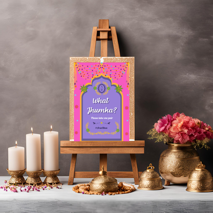 What Jhumka Entrance Signage - Digital Template