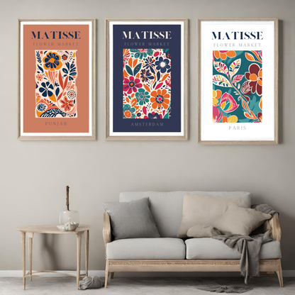 Wall Art - Matisse Abstract Trendy Desi Digital Art 6pcs