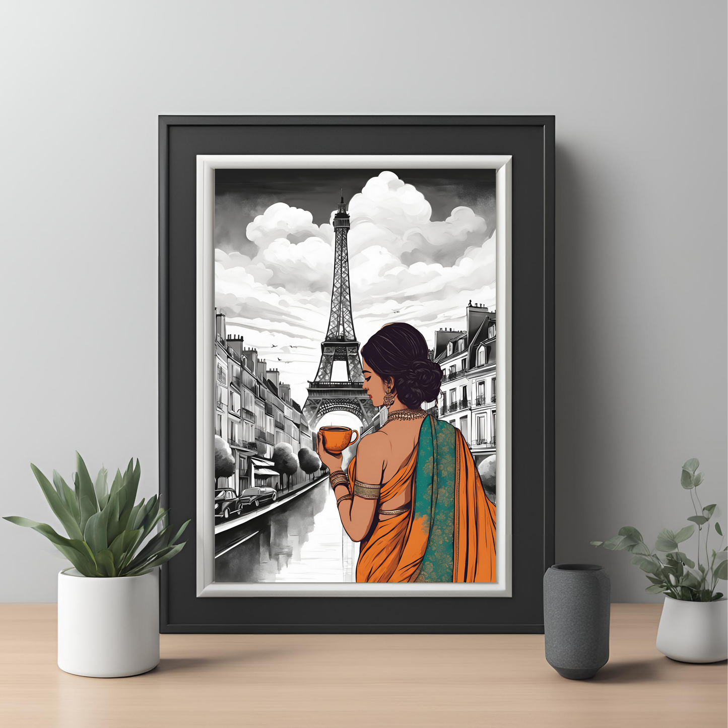 Desi Girl Customisable Travel Print