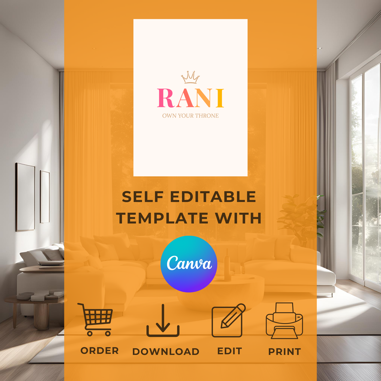 Rani – Own Your Crown Digital Wall Art