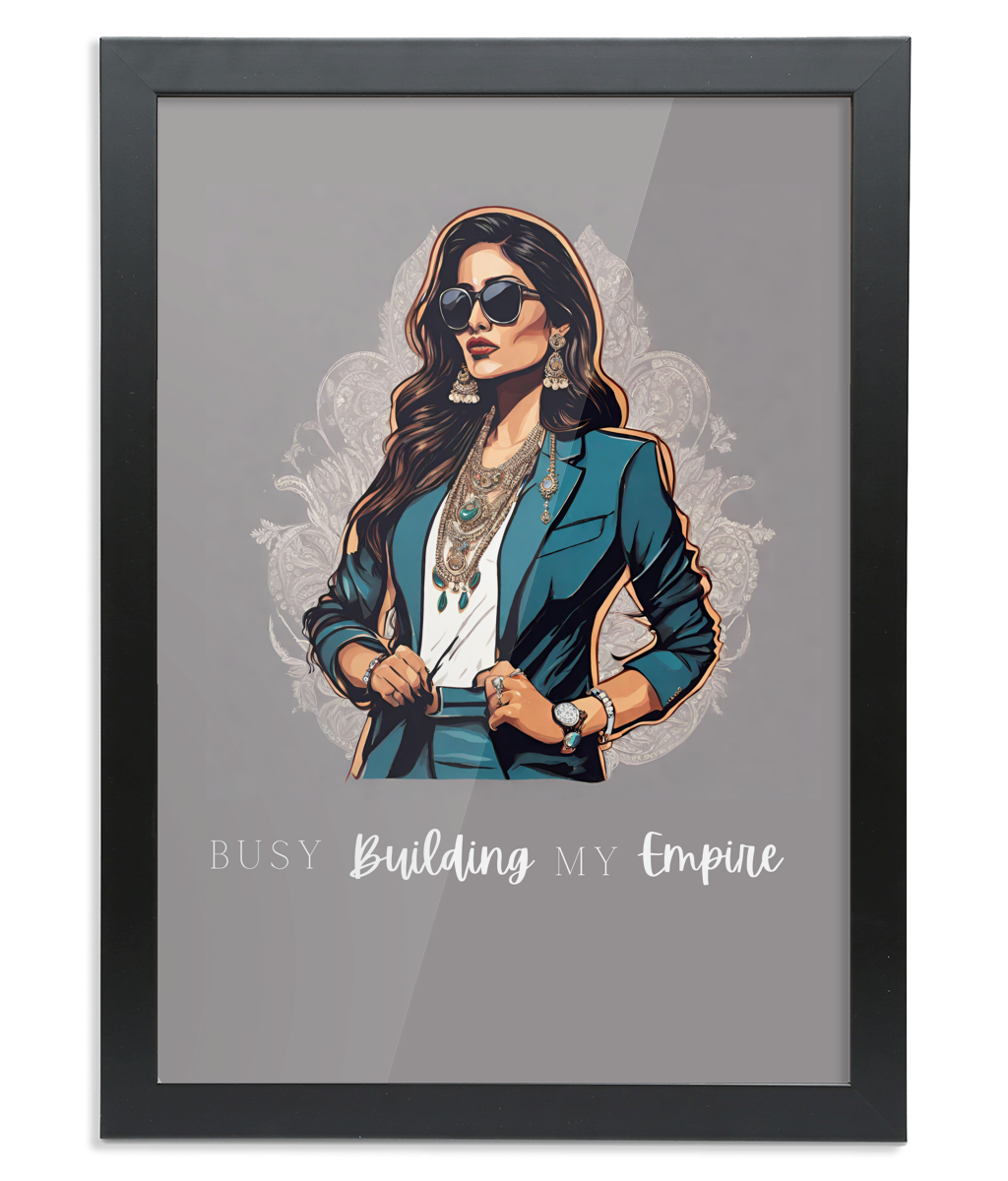 Digital Art - Building My Empire A2 Framed Print