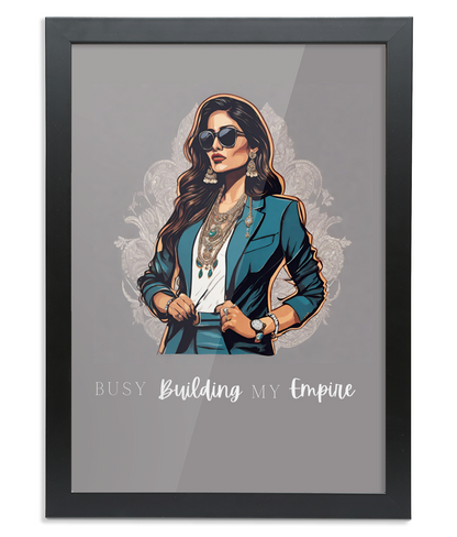 Digital Art - Building My Empire A2 Framed Print
