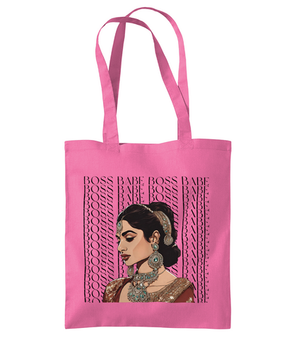 South Asian Art - Boss Babe Tote Bag