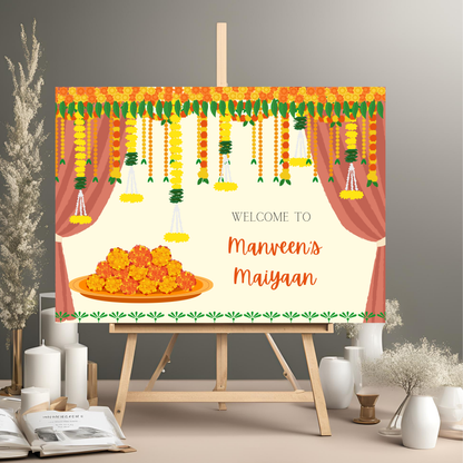 Decor Maiyaan Entrance Board - Digital Download Online Template