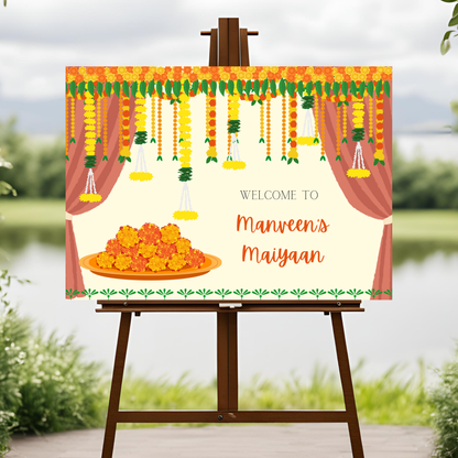 Decor Maiyaan Entrance Board - Digital Download Online Template