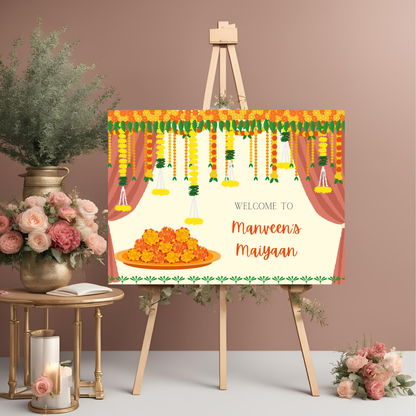Decor Maiyaan Entrance Board - Digital Download Online Template