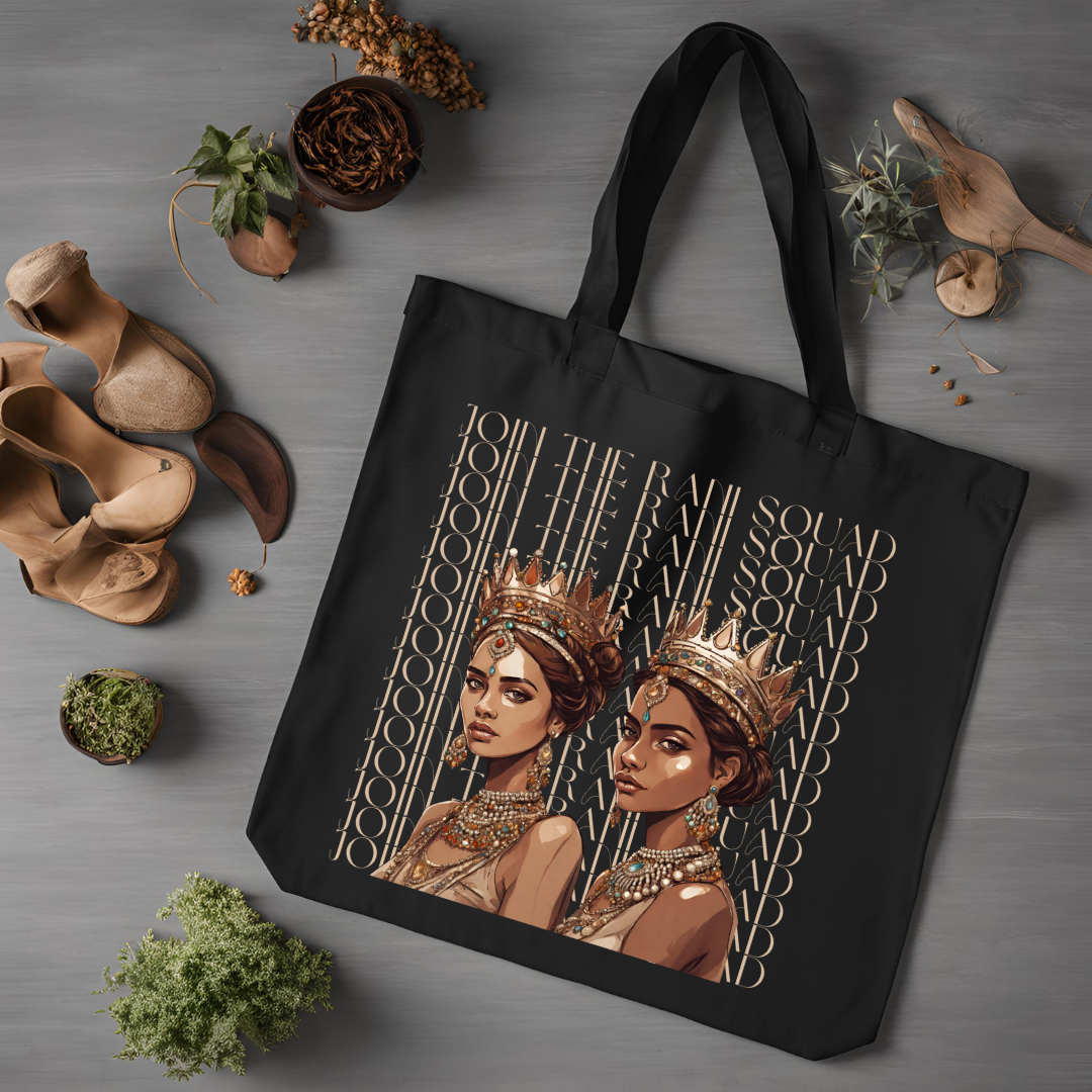 South Asian Art - Brown Join The Rani Squad Tote Bag