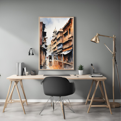 Lahore City Travel Print Digital Art Print