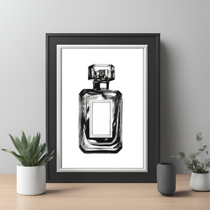 Black & White Perfume Art Canvas Set - Trendy Home Decor