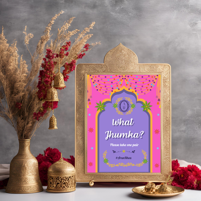 What Jhumka Entrance Signage - Digital Template