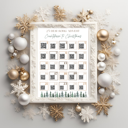 Desi Music Advent Calendar Instant Download