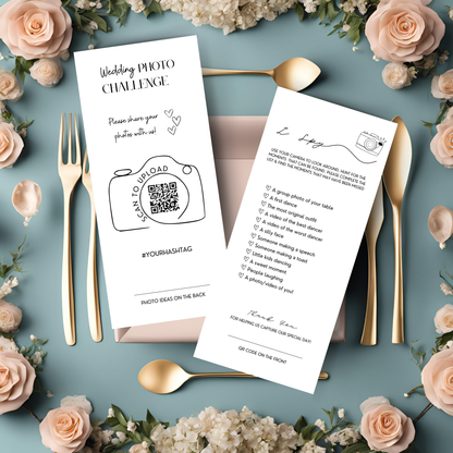Event Photo Challenge Printable Digital Download - Online Template