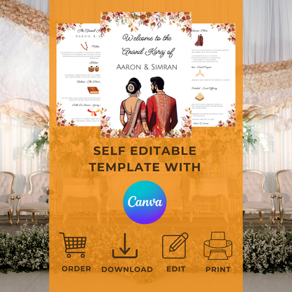 Anand Karaj Laavan Booklet Digital Download - Online Template
