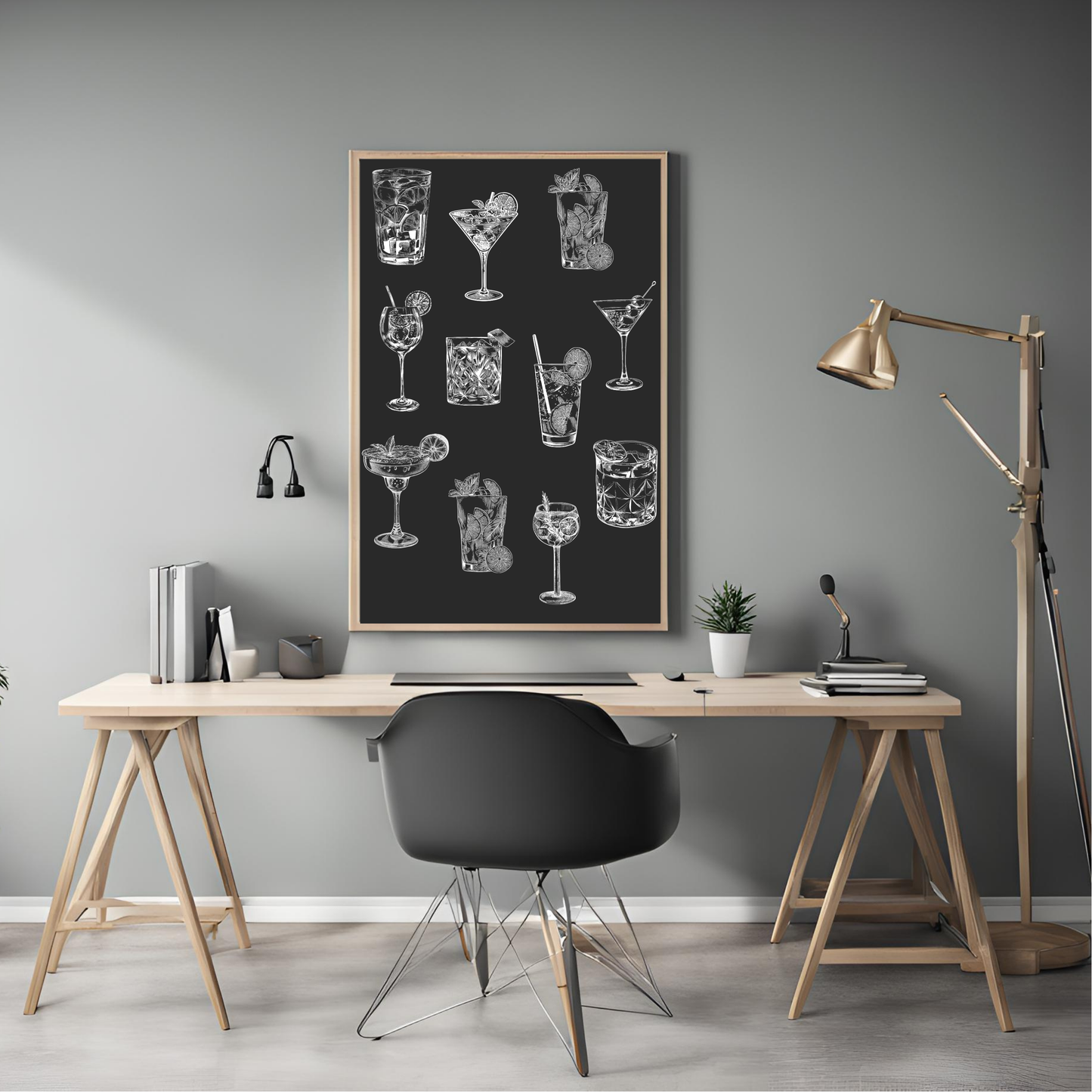 Trendy New Year's Eve Wall Art – 2025 Printable Decor Set