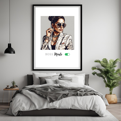 Digital Art - Boss Mode A2 Framed Print