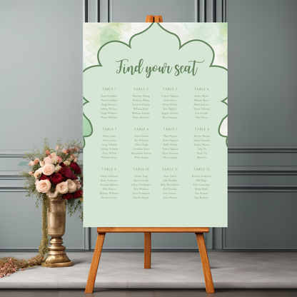 Green Seating Plan