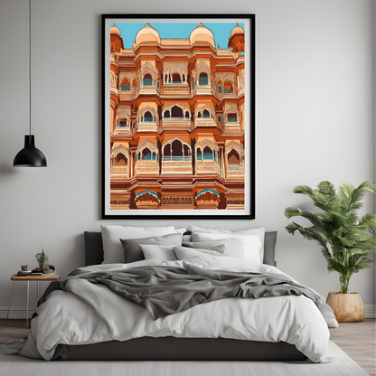 Indian Facade Architecture Wall Art Digital Download