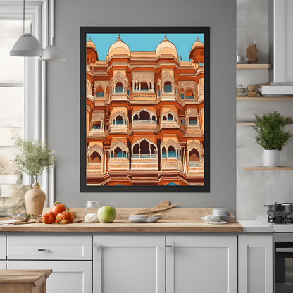 Indian Facade Architecture Wall Art Digital Download